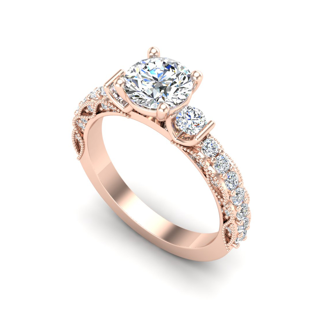 Heidi Accented Engagement Ring